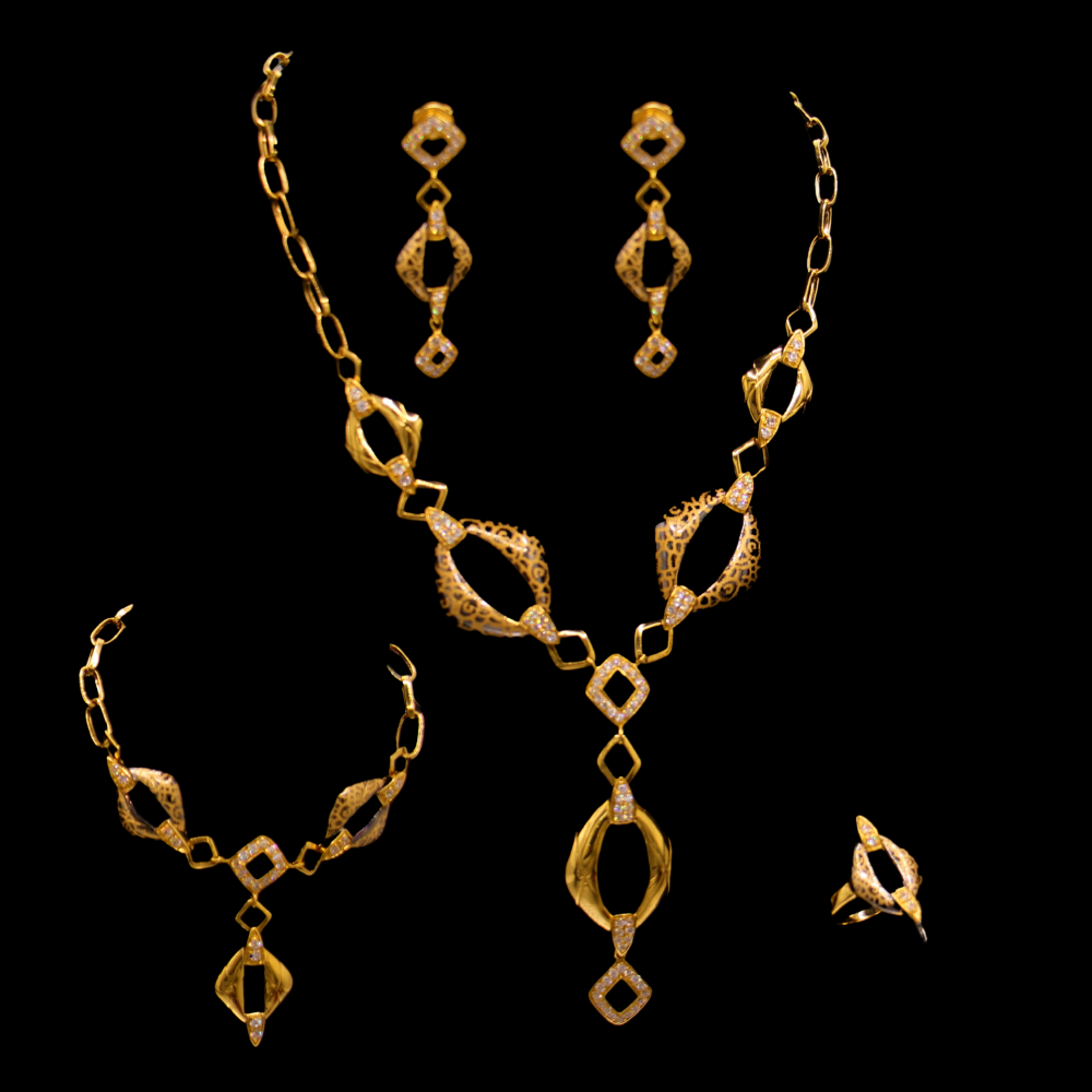 21K Gold Necklace Set